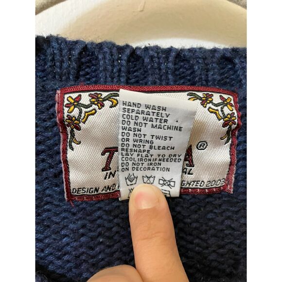 Vintage navy snowman sweater - Picture 8 of 8